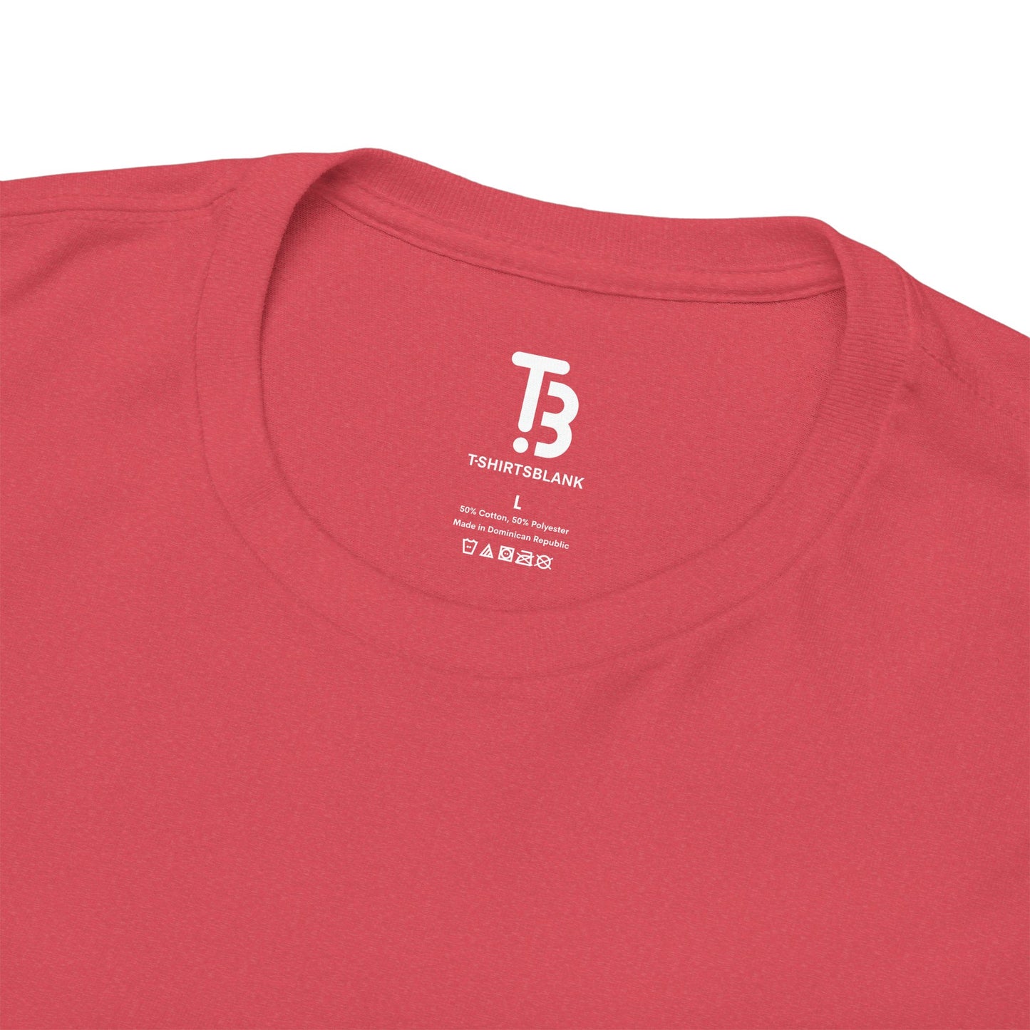 Heather Red Silk Color Unisex Heavy Cotton Blank Tee