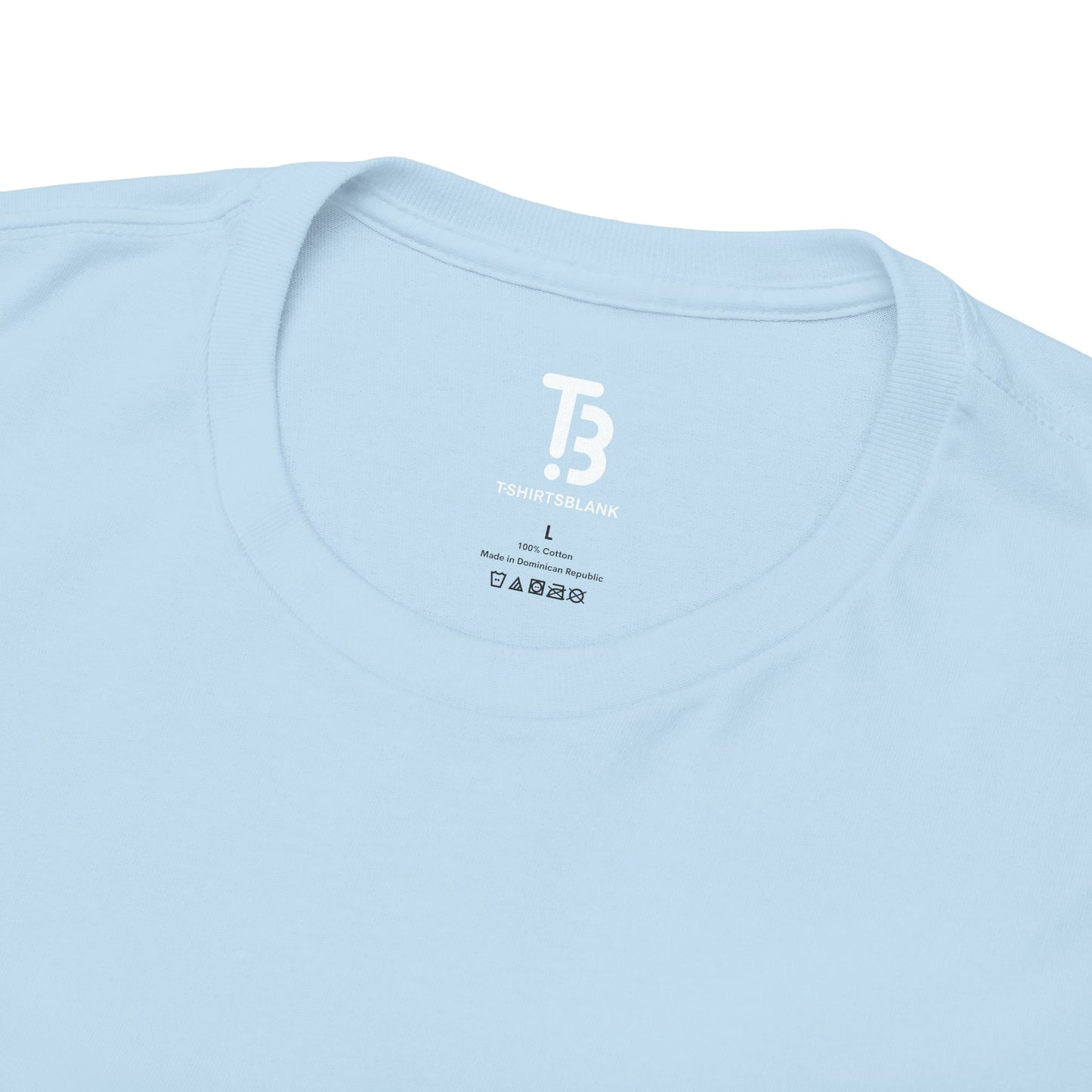 Light Blue Silk Color Unisex Heavy Cotton Blank Tee