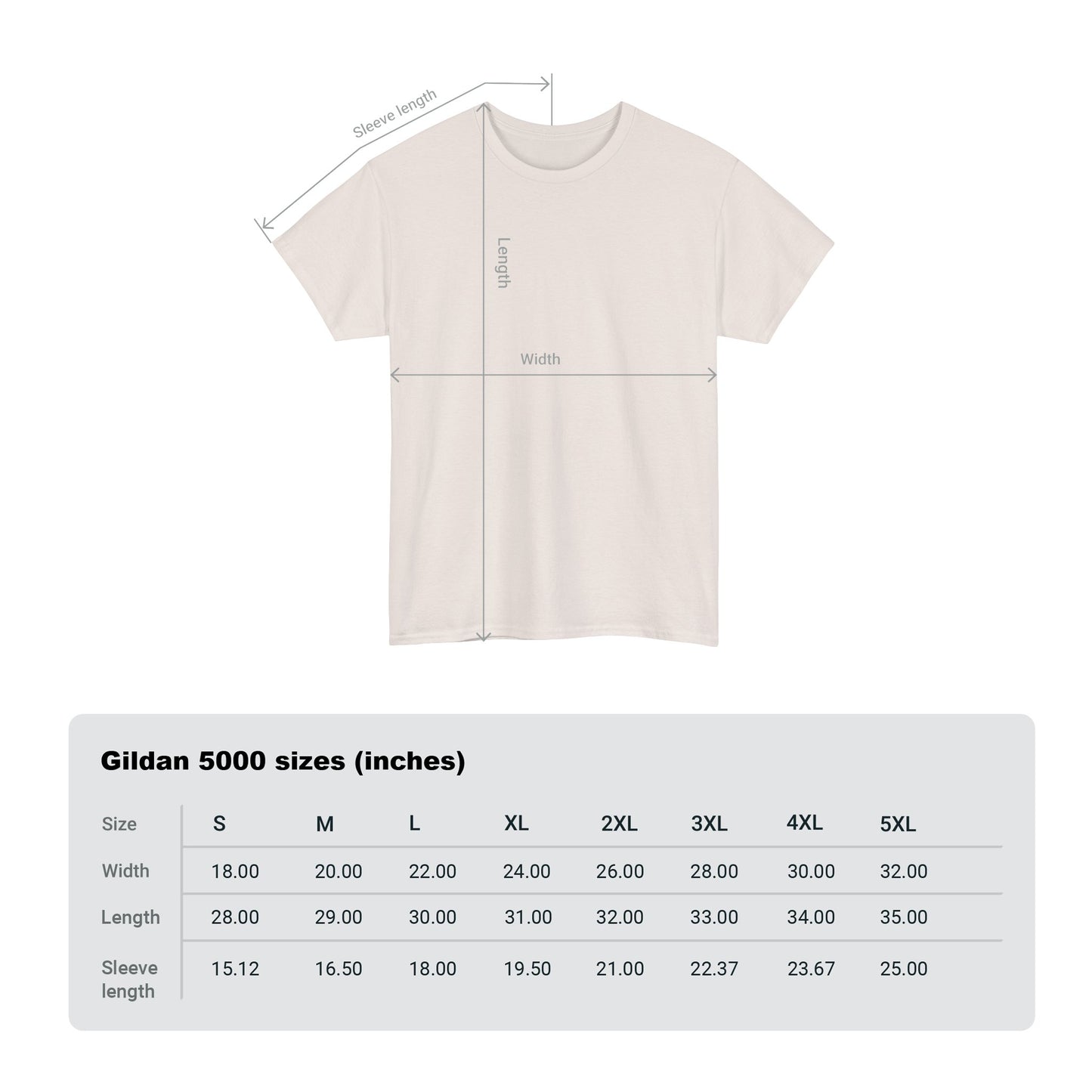 Ice Grey Unisex Heavy Cotton Blank Tee