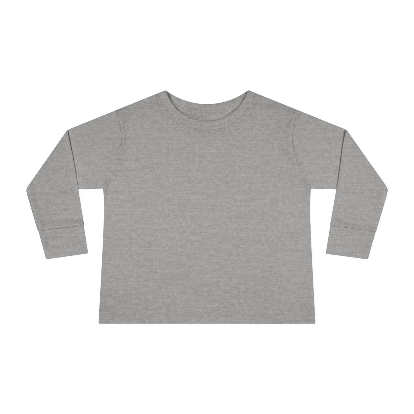 Heather Grey Toddler Long Sleeve Blank Tee