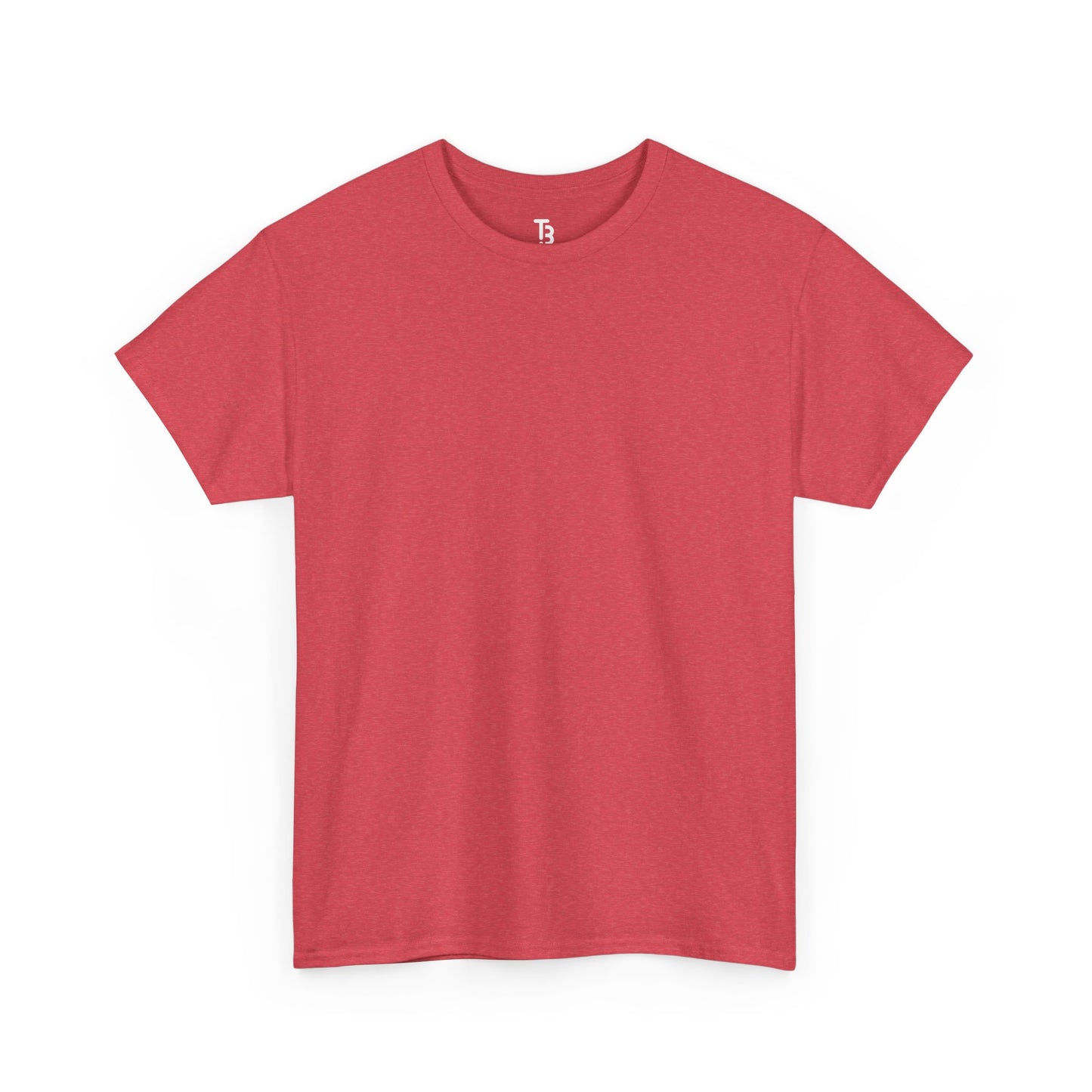 Heather Red Silk Color Unisex Heavy Cotton Blank Tee