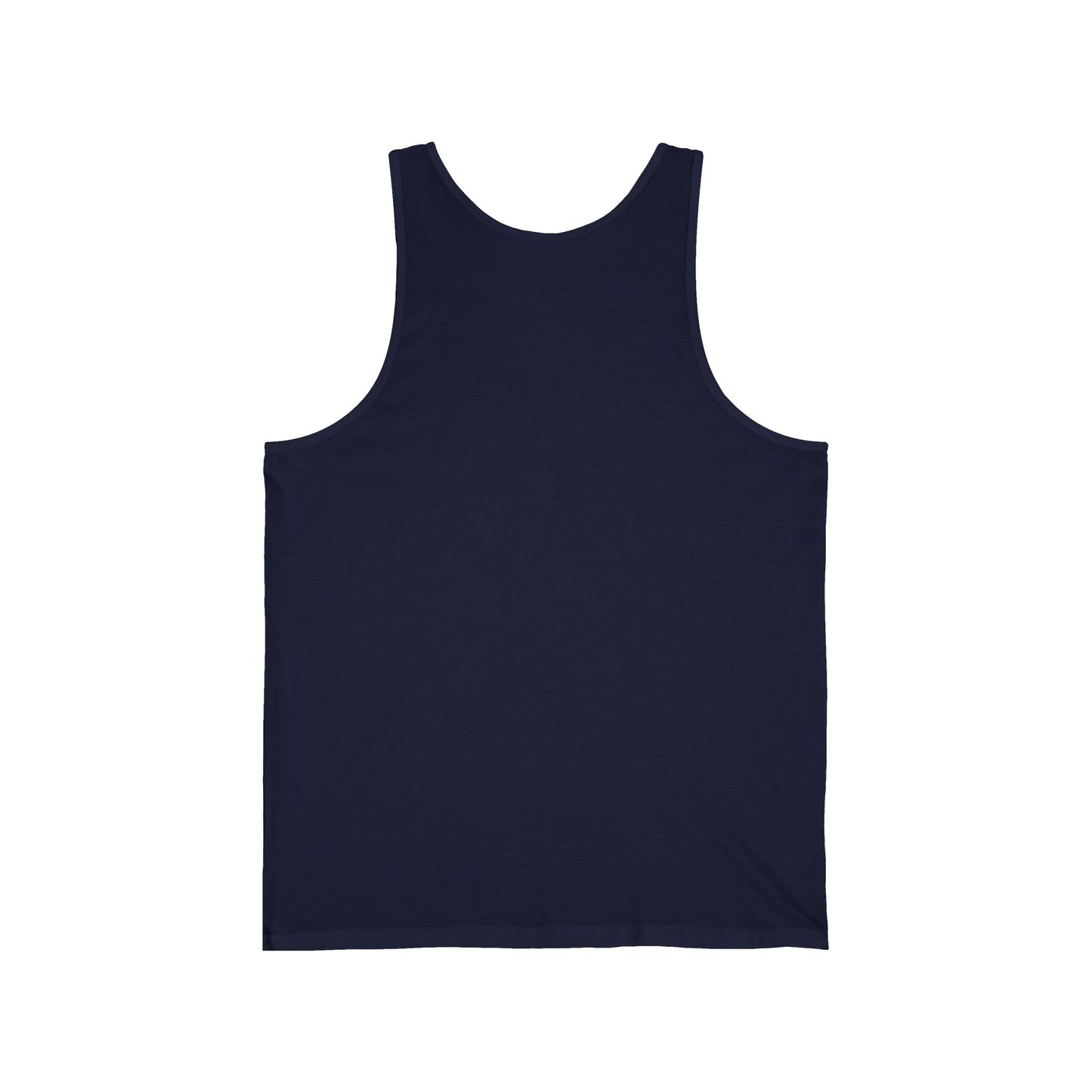 Navy Blue Unisex Jersey Blank Tanktop