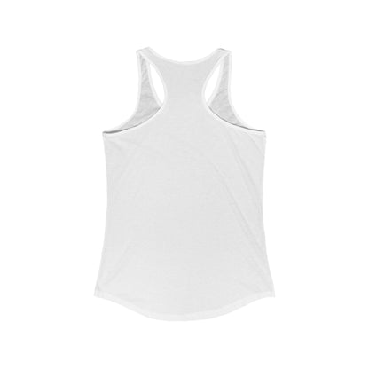 White Women's Ideal Blank Racerback Tank