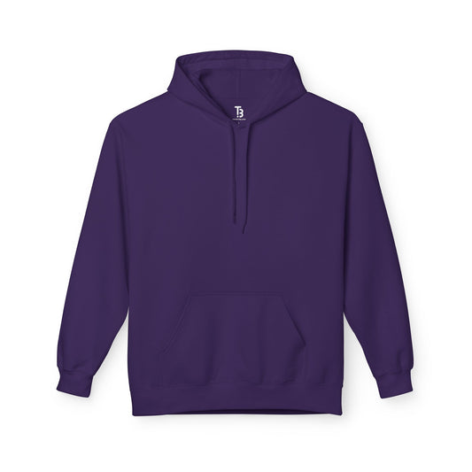 Purple Unisex Midweight Softstyle Blank Fleece Hoodie