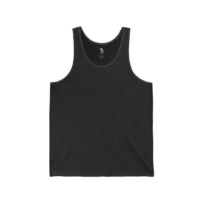 Charcoal Black TriBlend Unisex Jersey Blank Tanktop