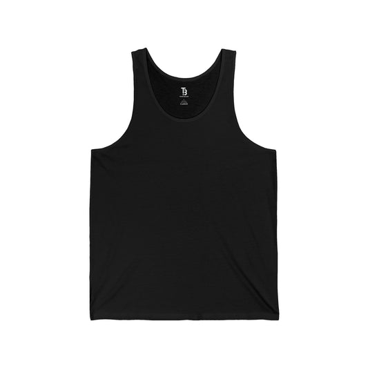 Black Unisex Jersey Blank Tanktop