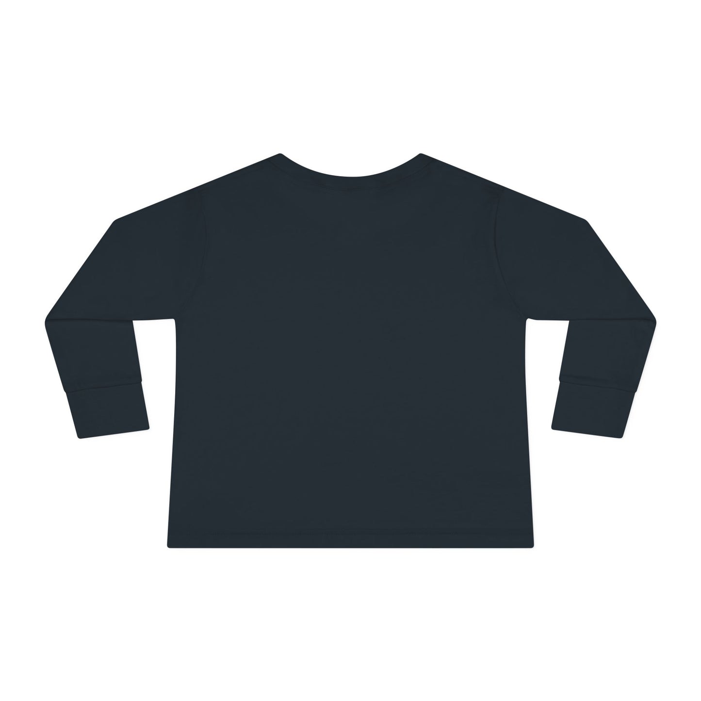 Black Toddler Long Sleeve Blank Tee