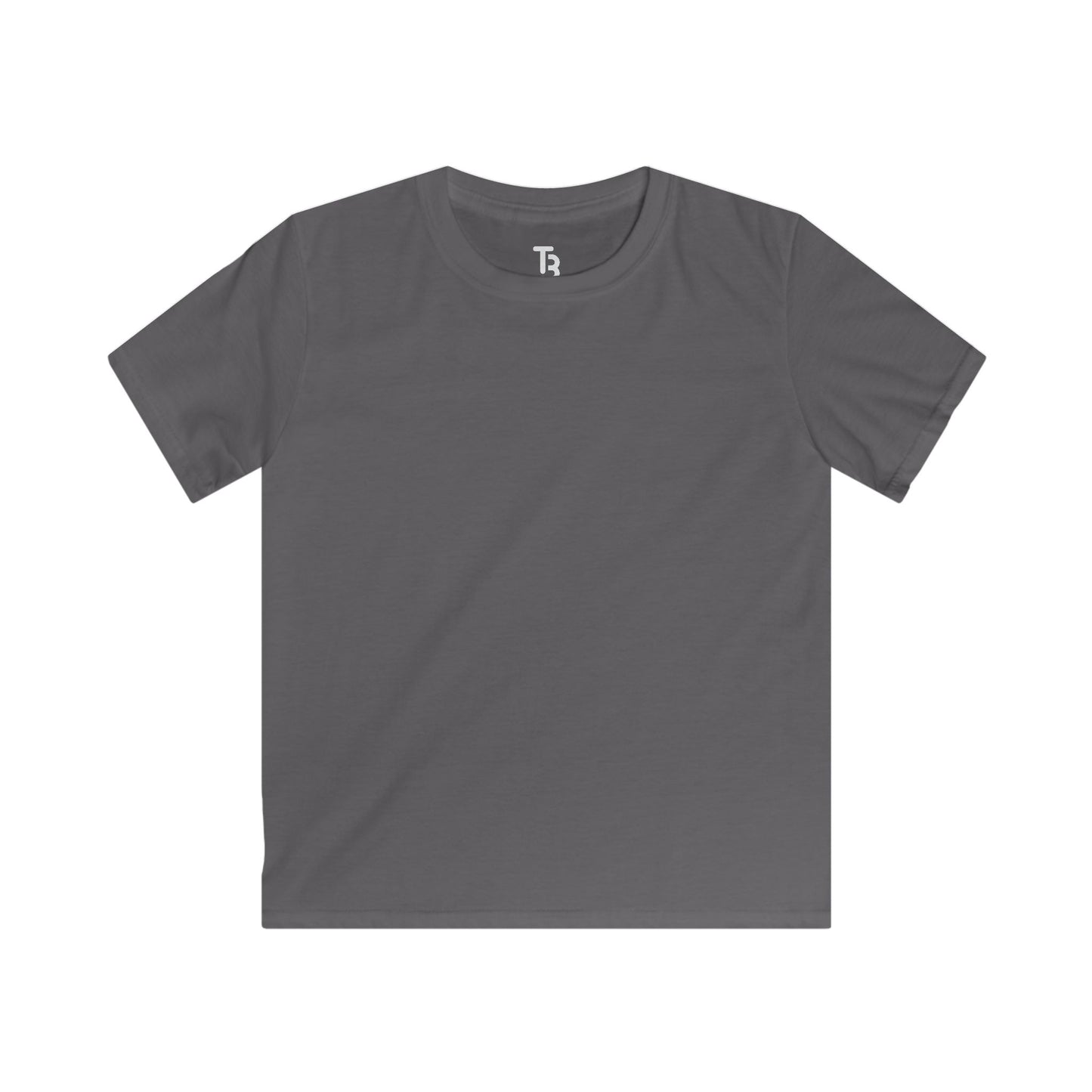 Charcoal Kids Softstyle Blank Tee