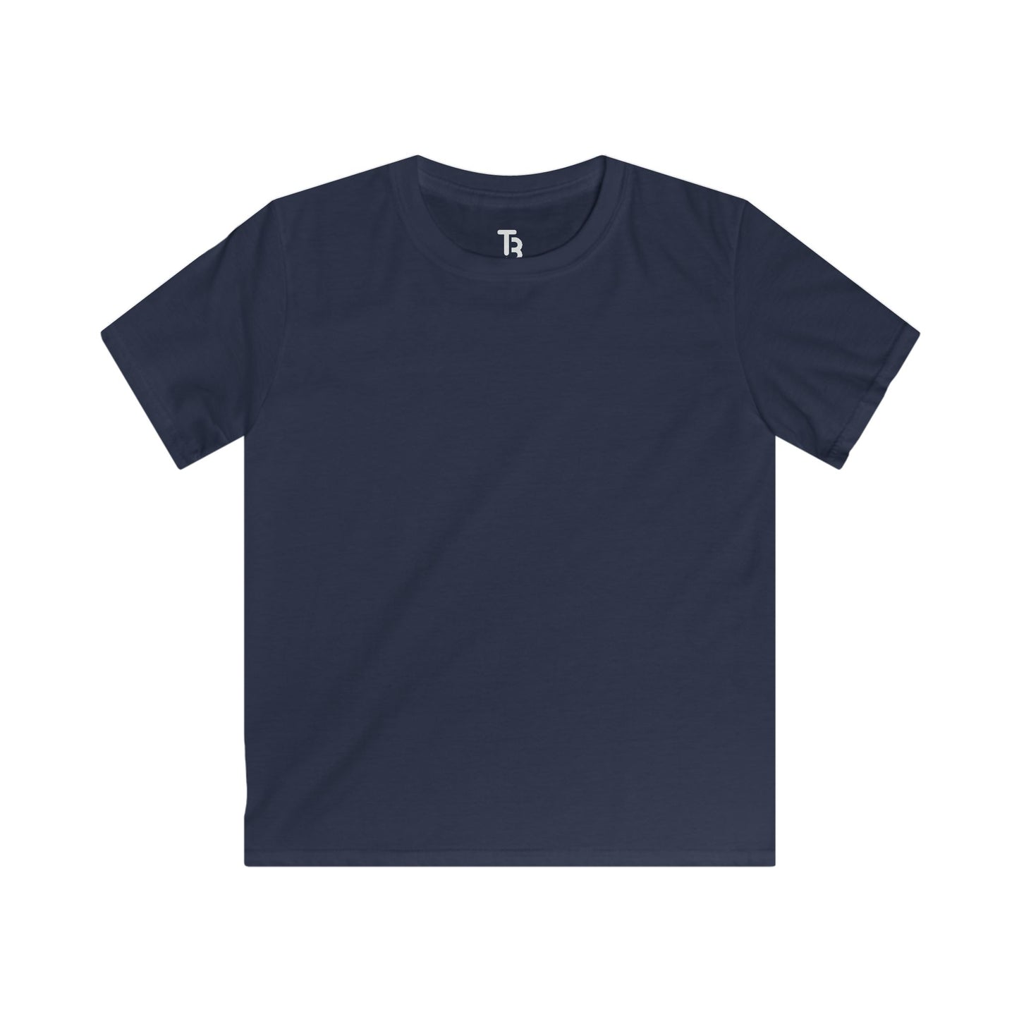 Navy Blue Kids Softstyle Blank Tee