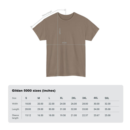 Brown Savana Unisex Heavy Cotton Blank Tee