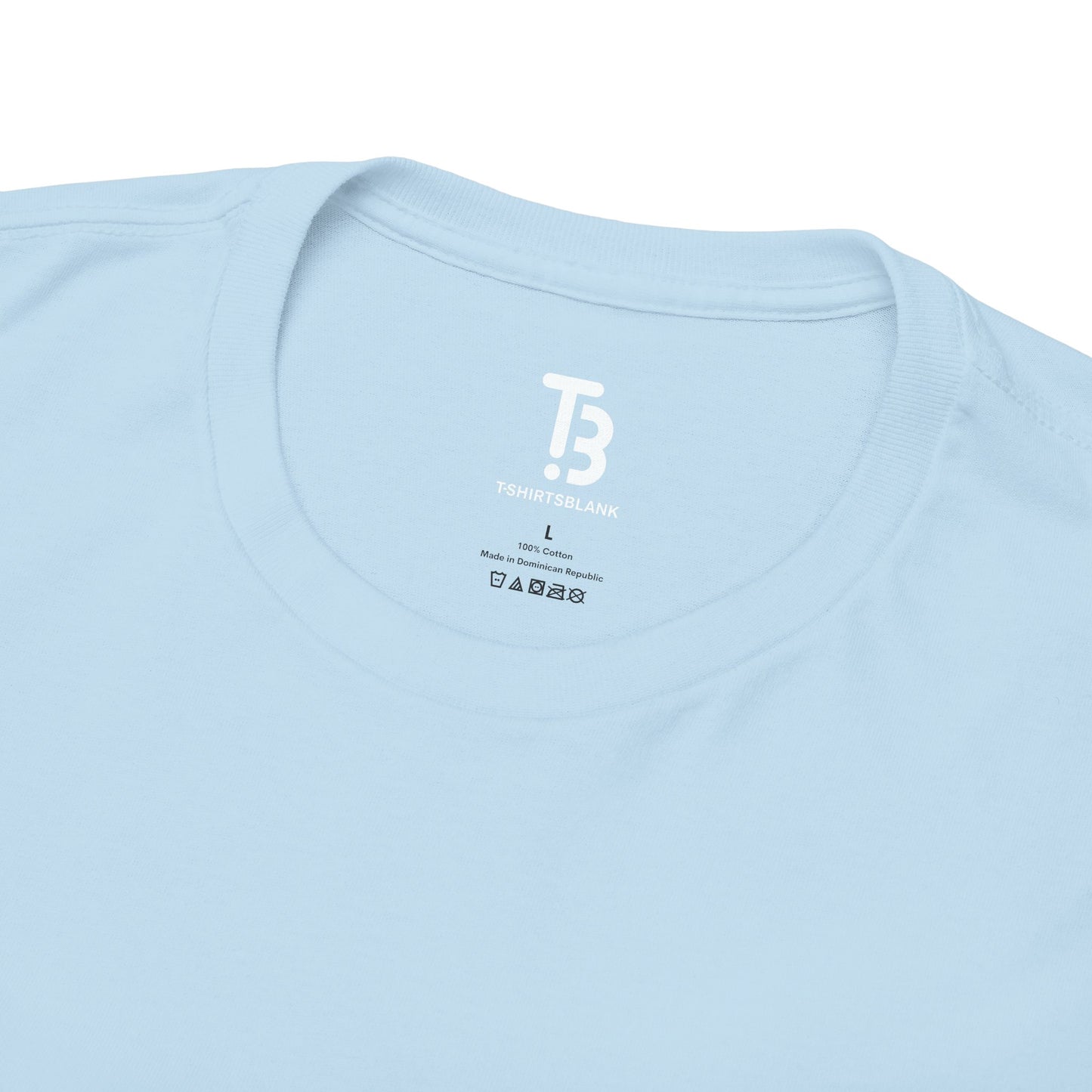 Light  Blue Silk Color Unisex Heavy Cotton Blank Tee