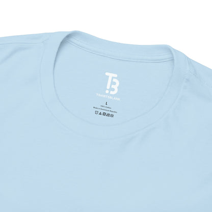 Light  Blue Silk Color Unisex Heavy Cotton Blank Tee