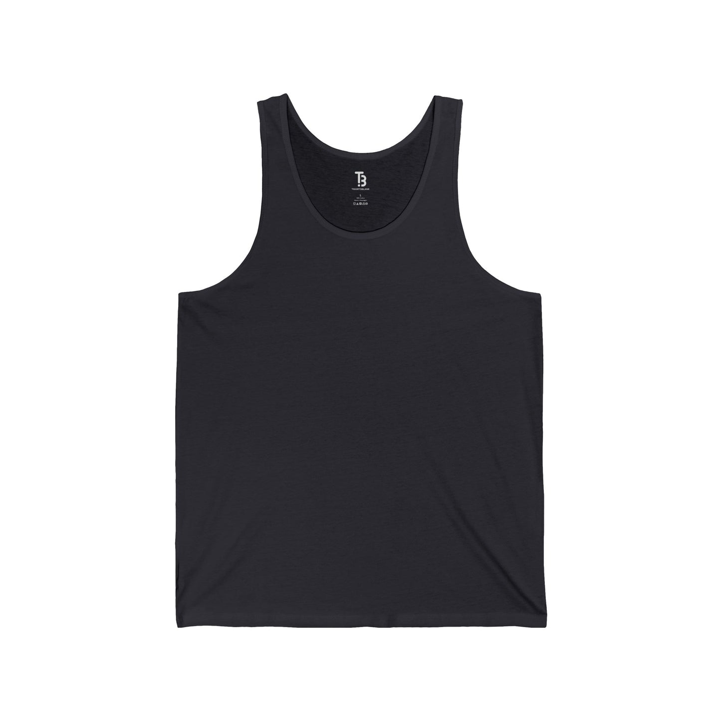 Dark Grey Unisex Jersey Blank Tanktop