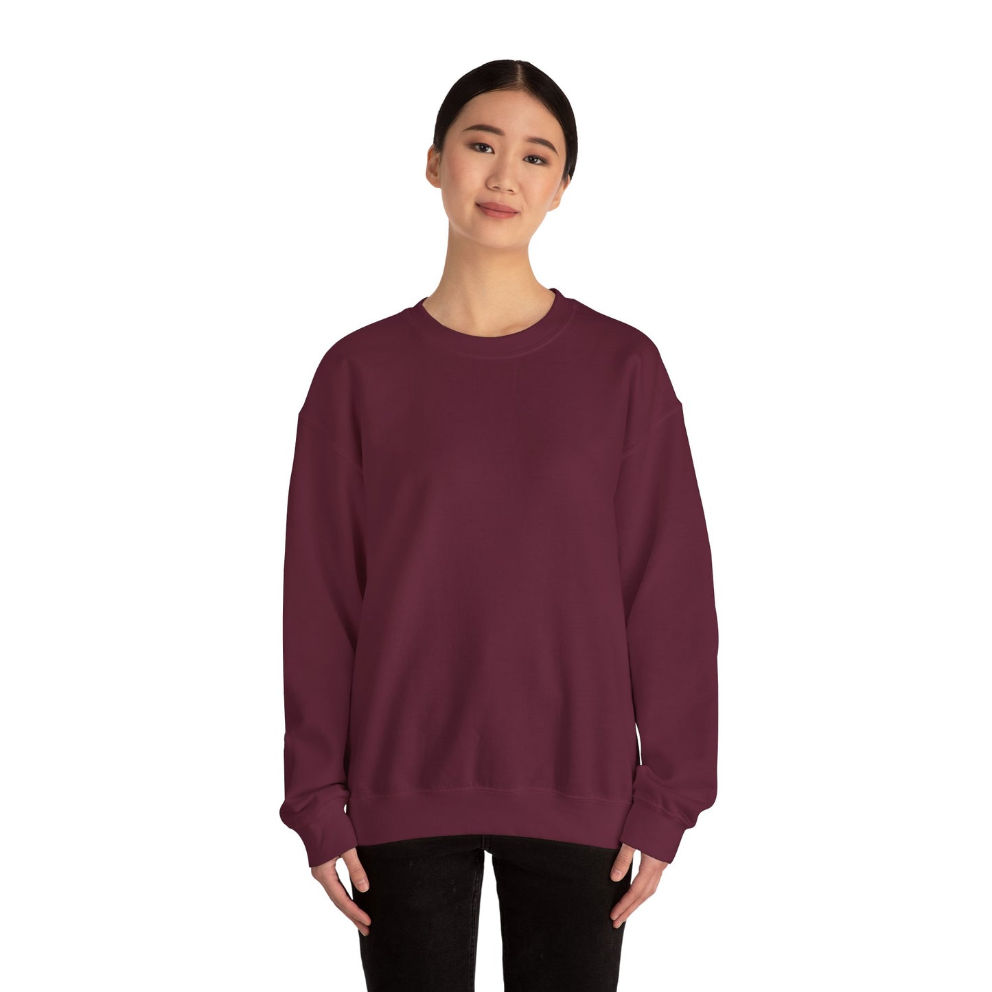 Maroon Red Unisex Heavy Blend™ Blank Crewneck Sweatshirt