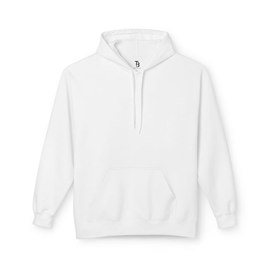 White Unisex Midweight Softstyle Blank Fleece Hoodie