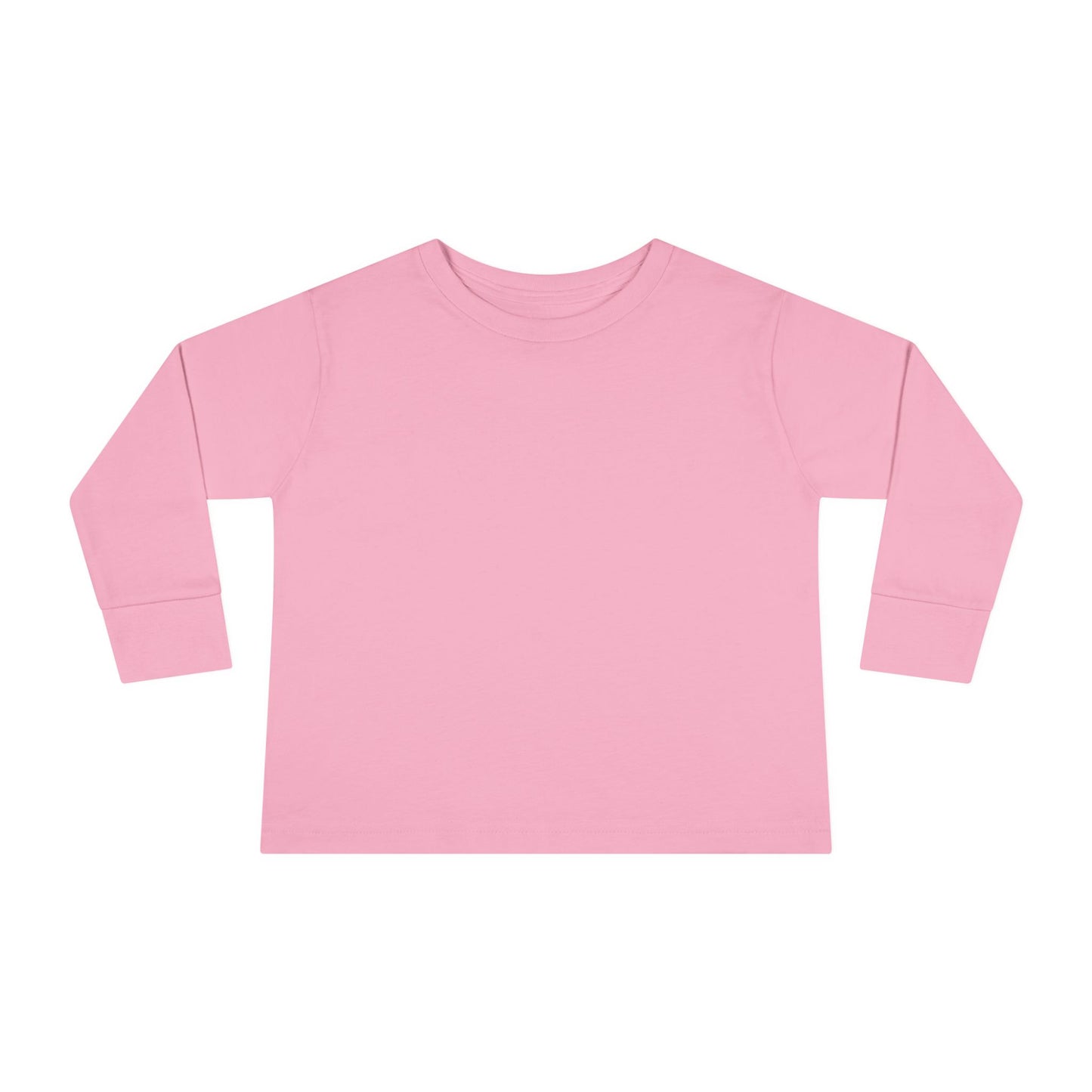 Pink Toddler Long Sleeve Blank Tee