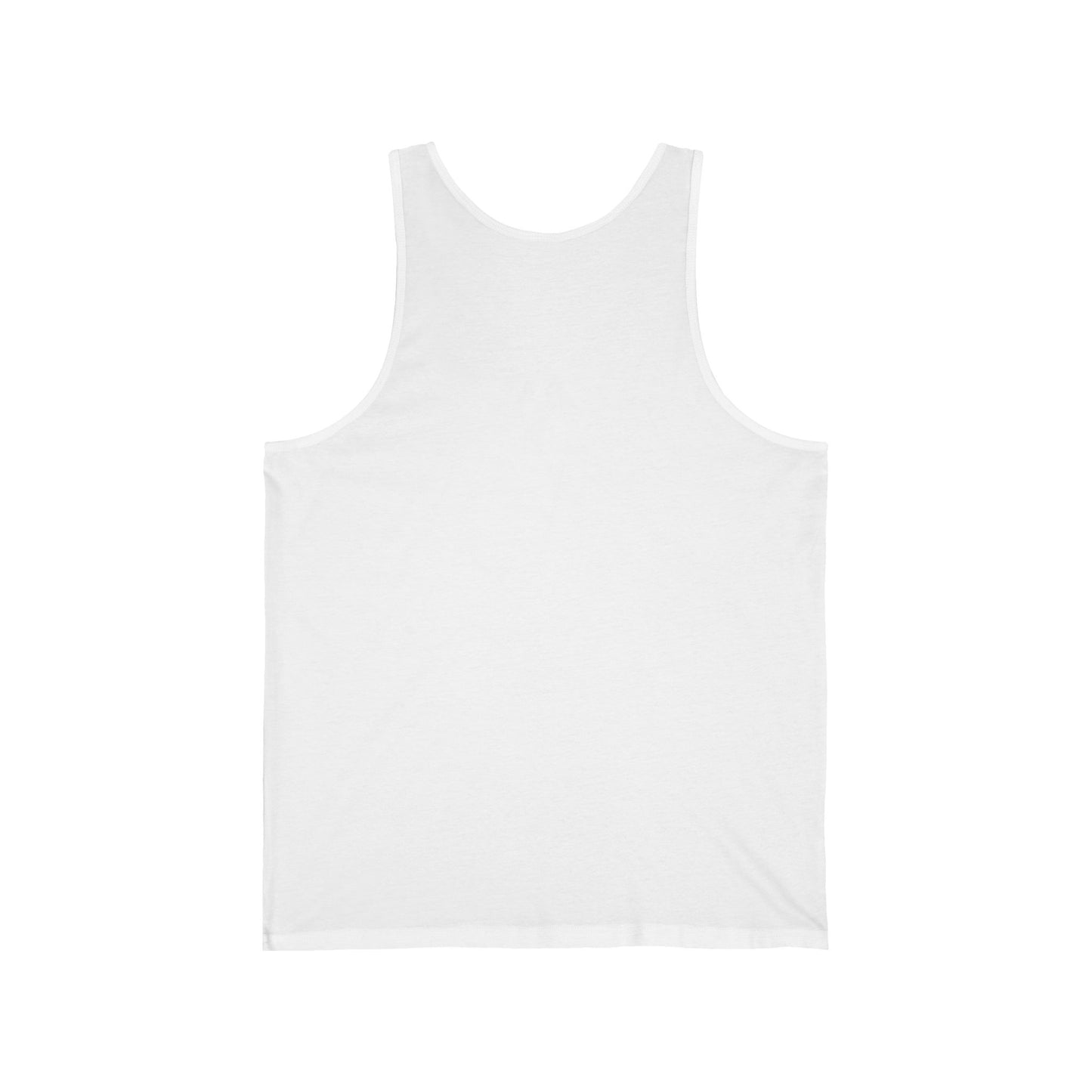 White Unisex Jersey Blank Tanktop