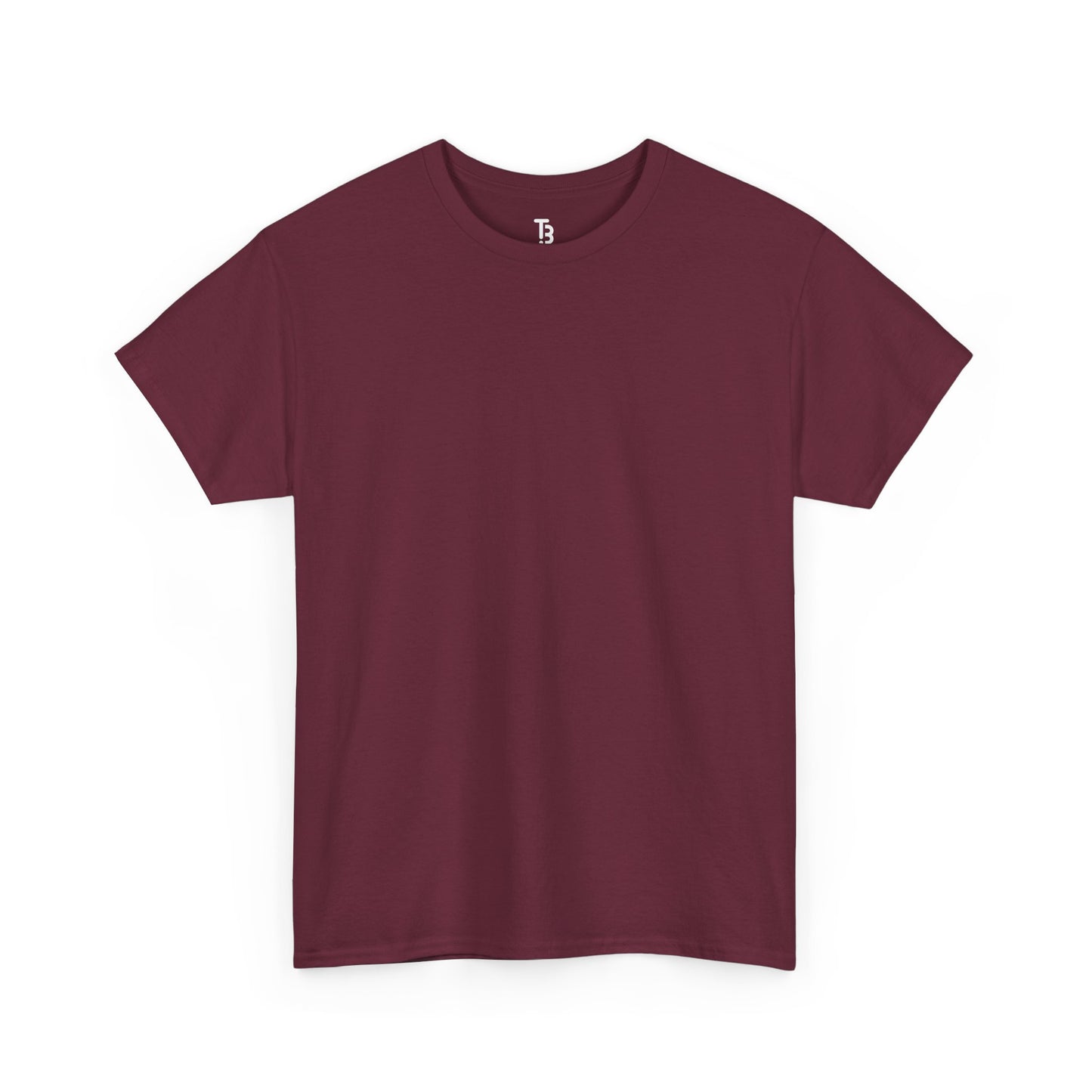 Maroon Red Unisex Heavy Cotton Blank Tee