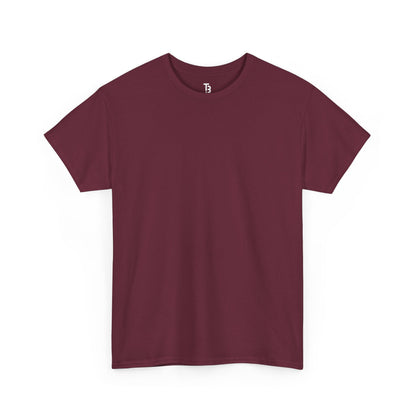 Maroon Red Unisex Heavy Cotton Blank Tee