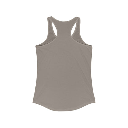 Solid Warm Gray Women's Ideal Blank Racerback Tank