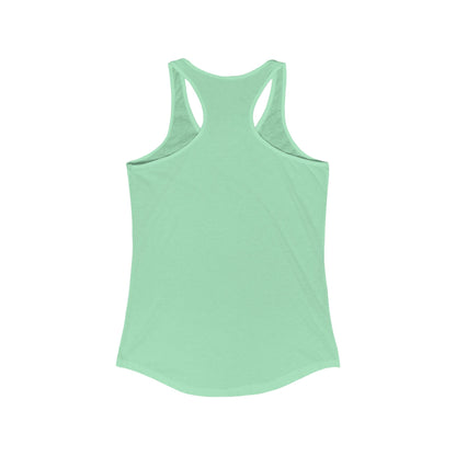 Solid Mint Green Women's Ideal Blank Racerback Tank