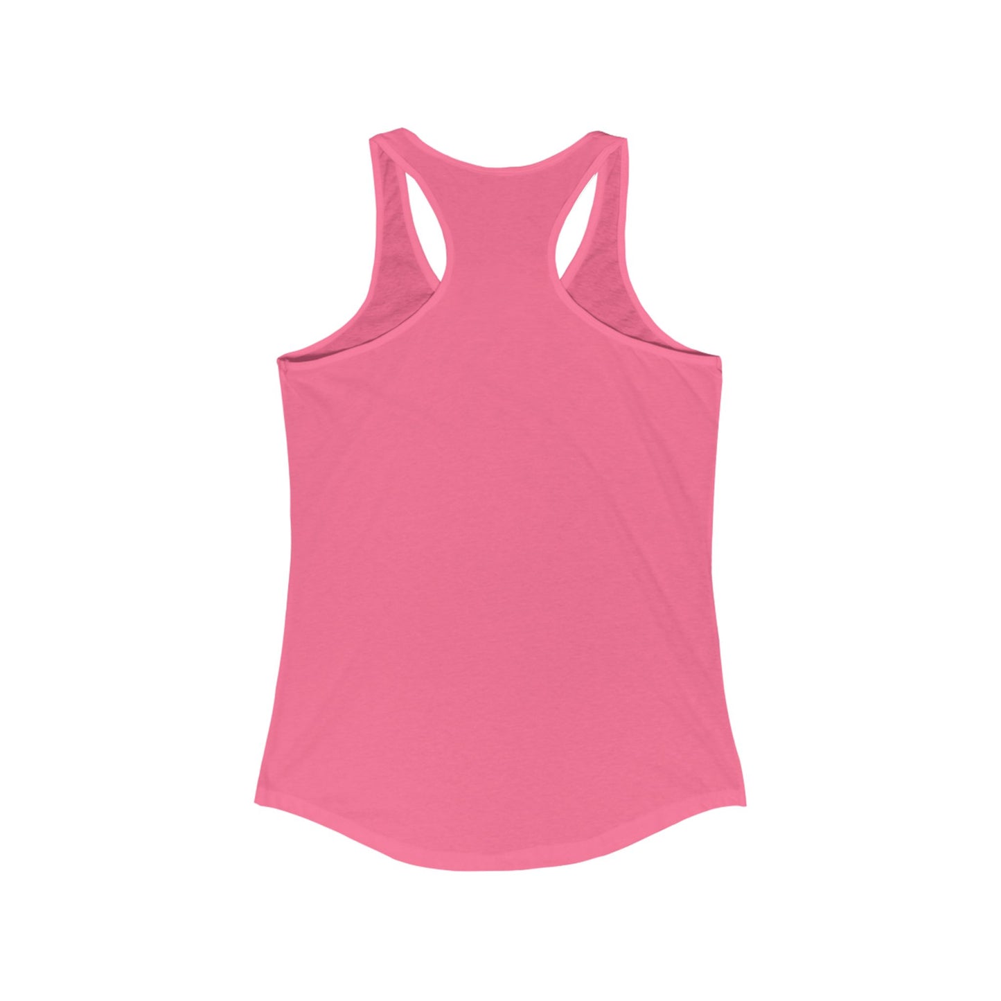 Solid Hot Pink Women's Ideal Blank Racerback Tank