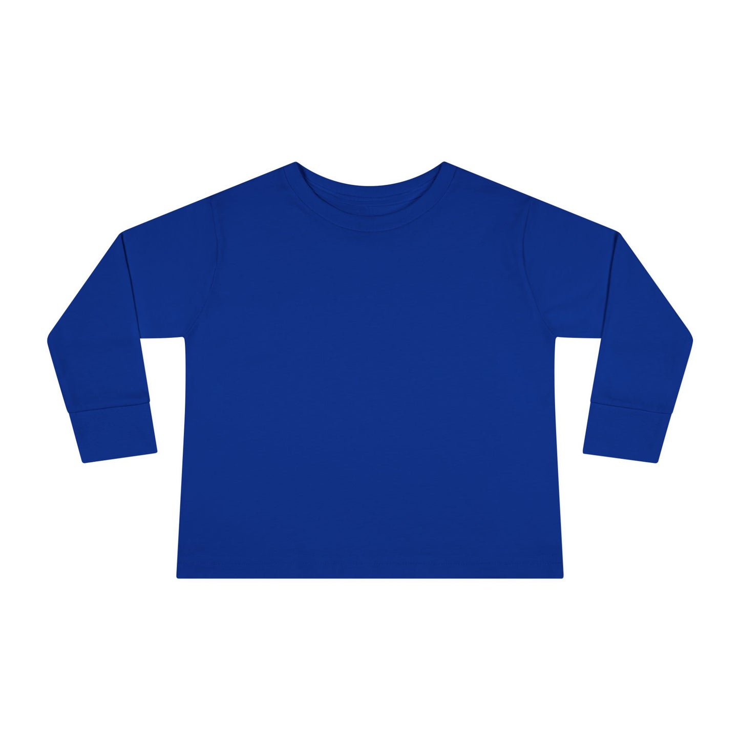 Royal Blue Toddler Long Sleeve Blank Tee