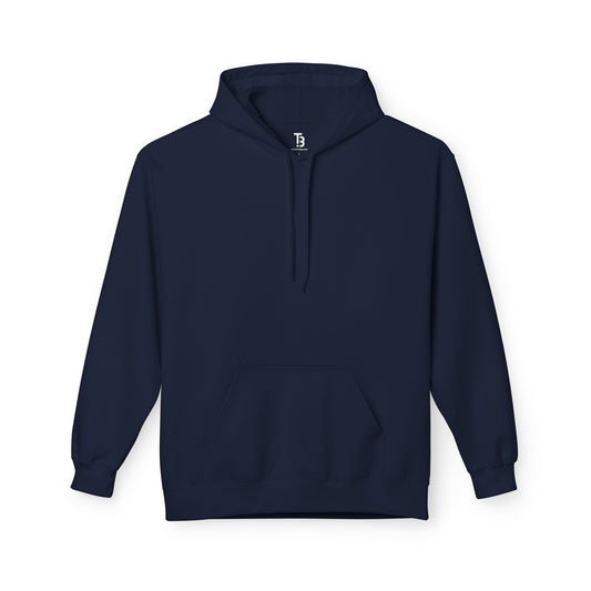 Navy Blue Unisex Midweight Softstyle Blank Fleece Hoodie