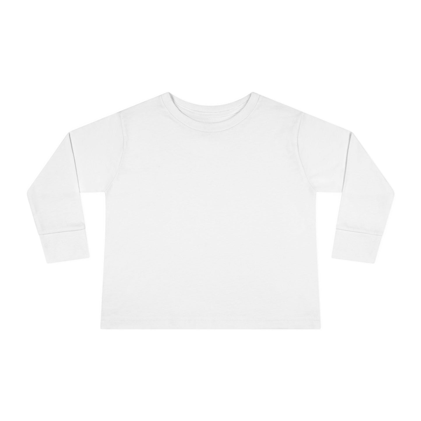 White Toddler Long Sleeve Blank Tee