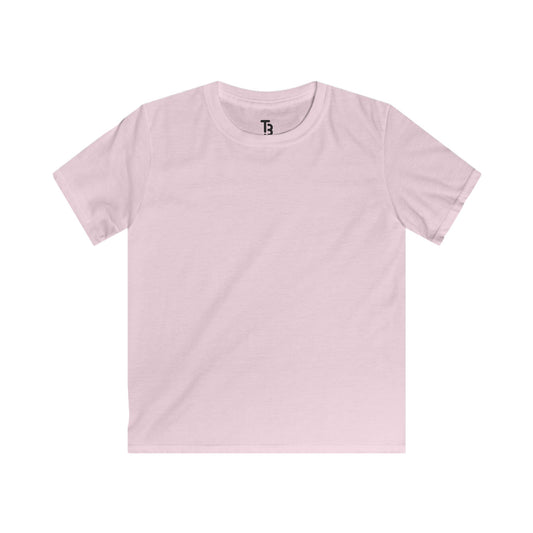 Light Pink Kids Softstyle Blank Tee