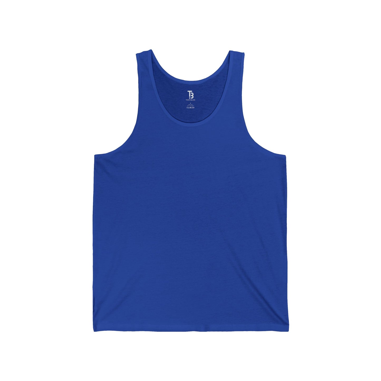 Royal Blue Unisex Jersey Blank Tanktop