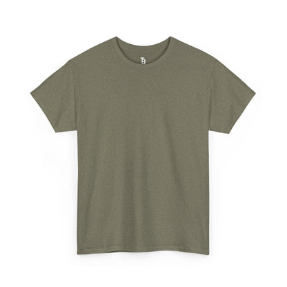 Heather Military Green Unisex Heavy Cotton Blank Tee