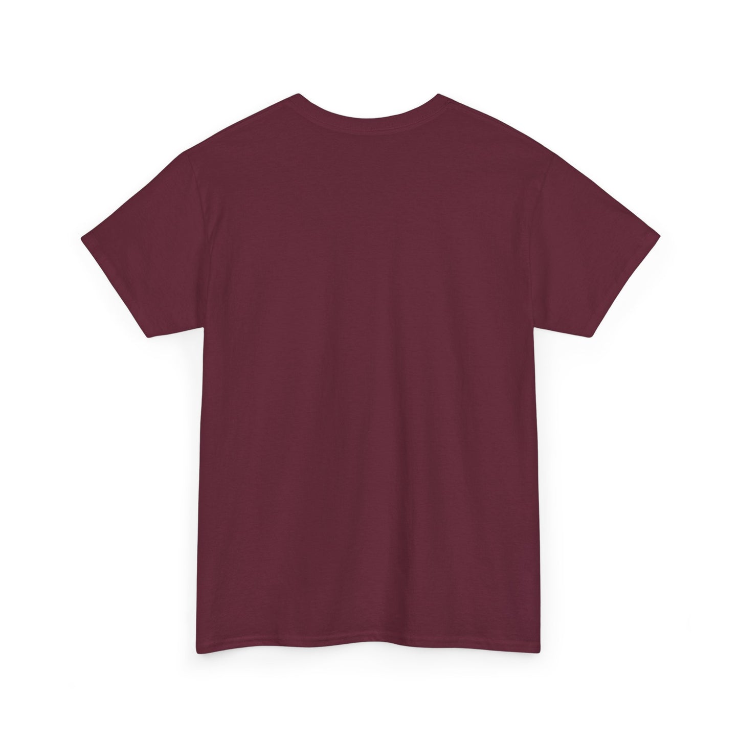 Maroon Red Unisex Heavy Cotton Blank Tee