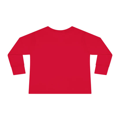 Red Toddler Long Sleeve Blank Tee