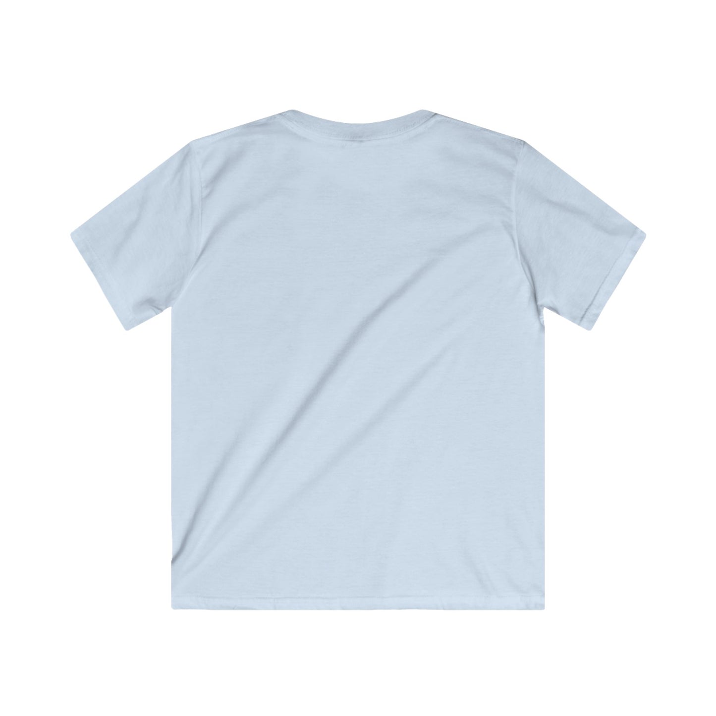 Light Blue Kids Softstyle Blank Tee