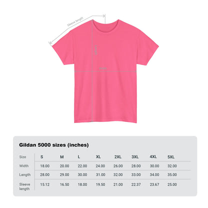 Safety Pink Unisex Heavy Cotton Blank Tee