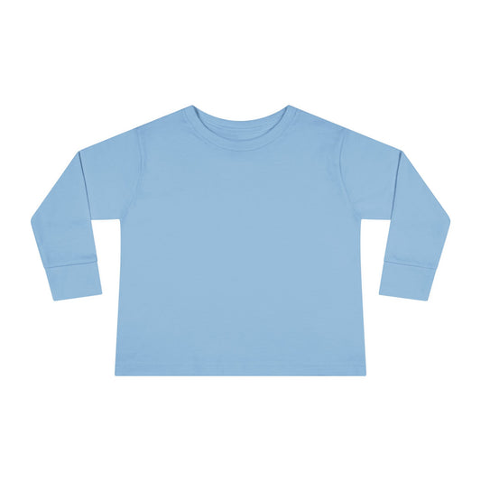 Light Blue Toddler Long Sleeve Blank Tee