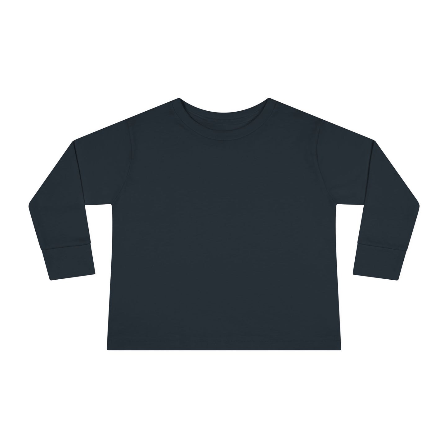 Black Toddler Long Sleeve Blank Tee