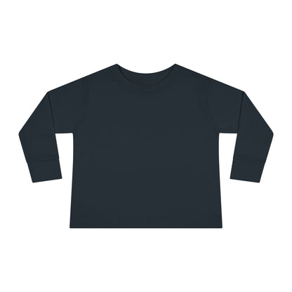 Black Toddler Long Sleeve Blank Tee