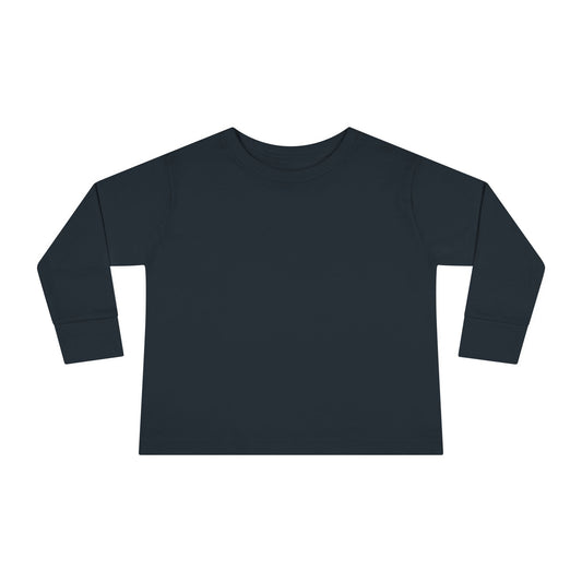 Black Toddler Long Sleeve Blank Tee