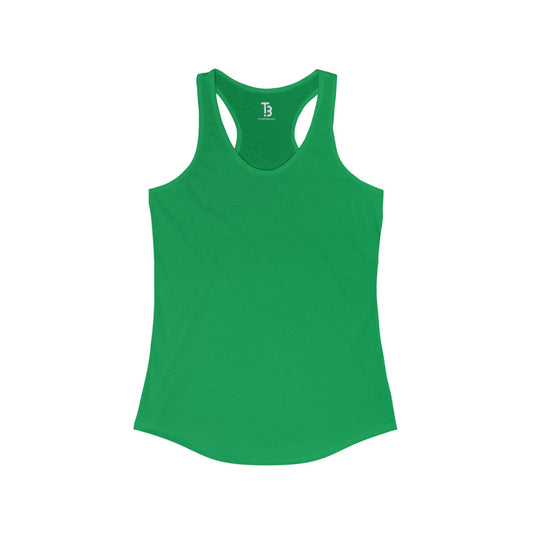 Kelly Green Women's Ideal Blank Racerback Tank