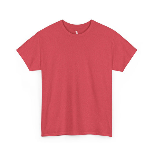 Heather Red Silk Color Unisex Heavy Cotton Blank Tee