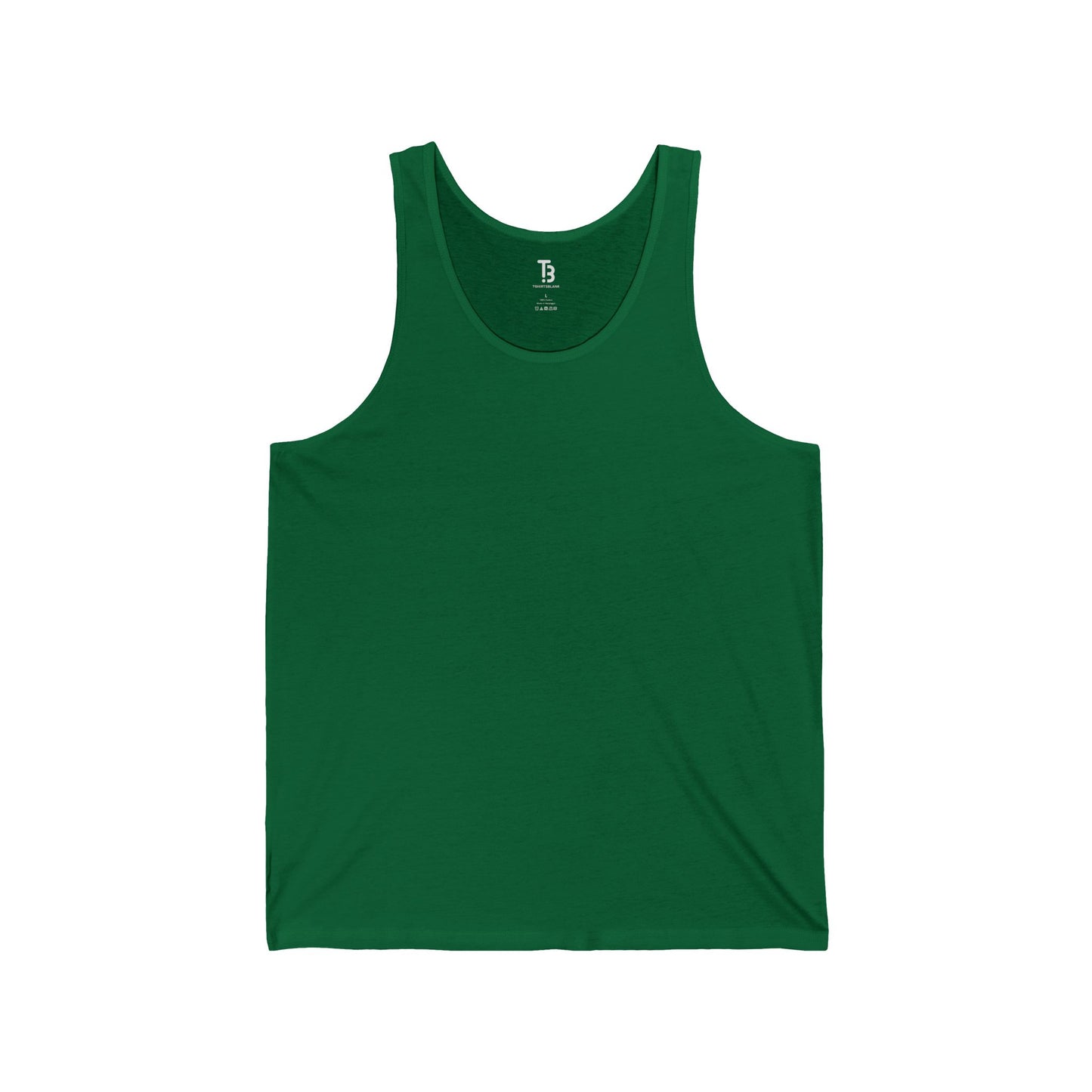 Kelly Green Unisex Jersey Blank Tanktop