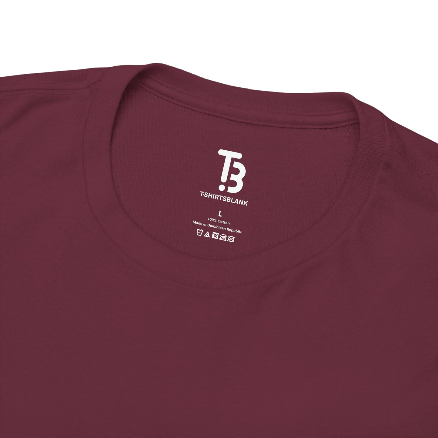 Maroon Red Unisex Heavy Cotton Blank Tee