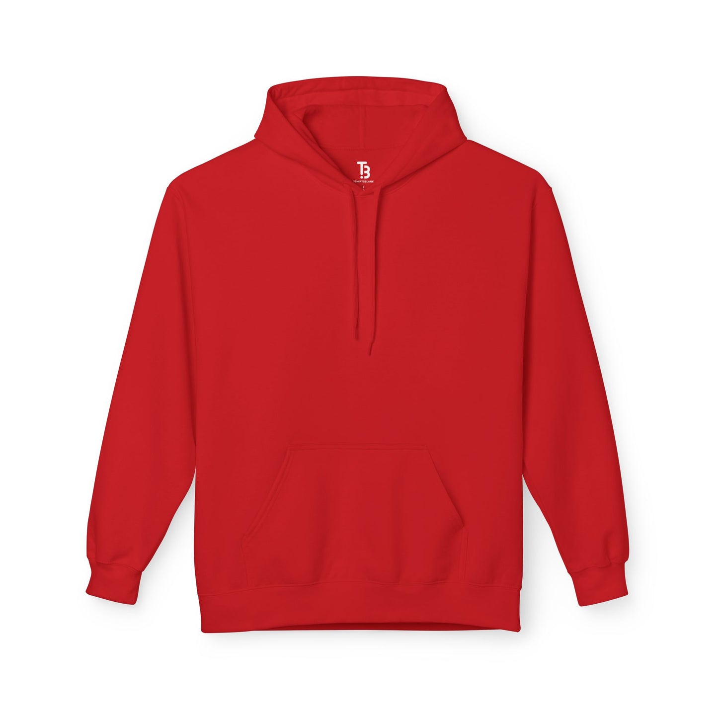 Red Unisex Midweight Softstyle Blank Fleece Hoodie