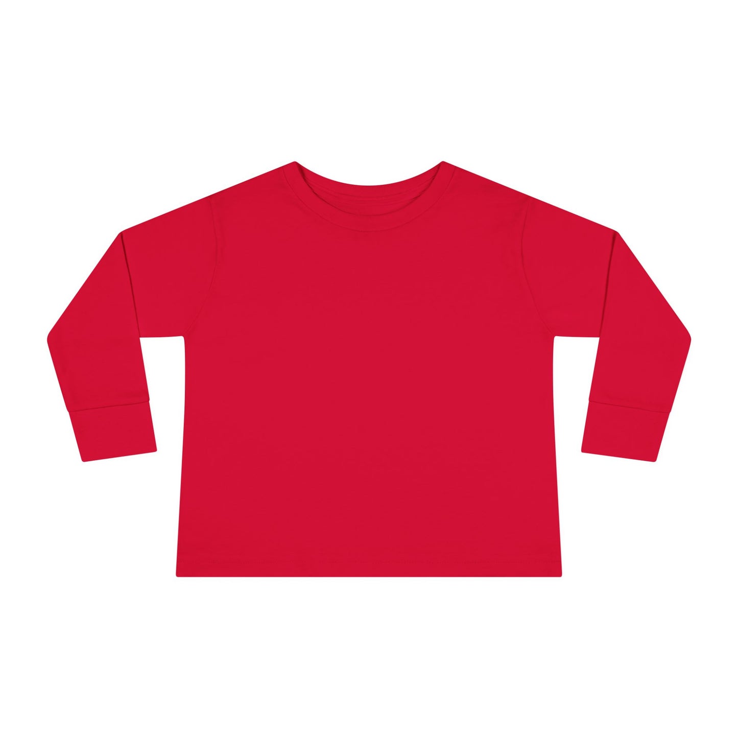 Red Toddler Long Sleeve Blank Tee