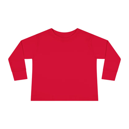 Red Toddler Long Sleeve Blank Tee