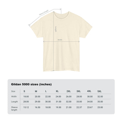 Natural Color Unisex Heavy Cotton Blank Tee