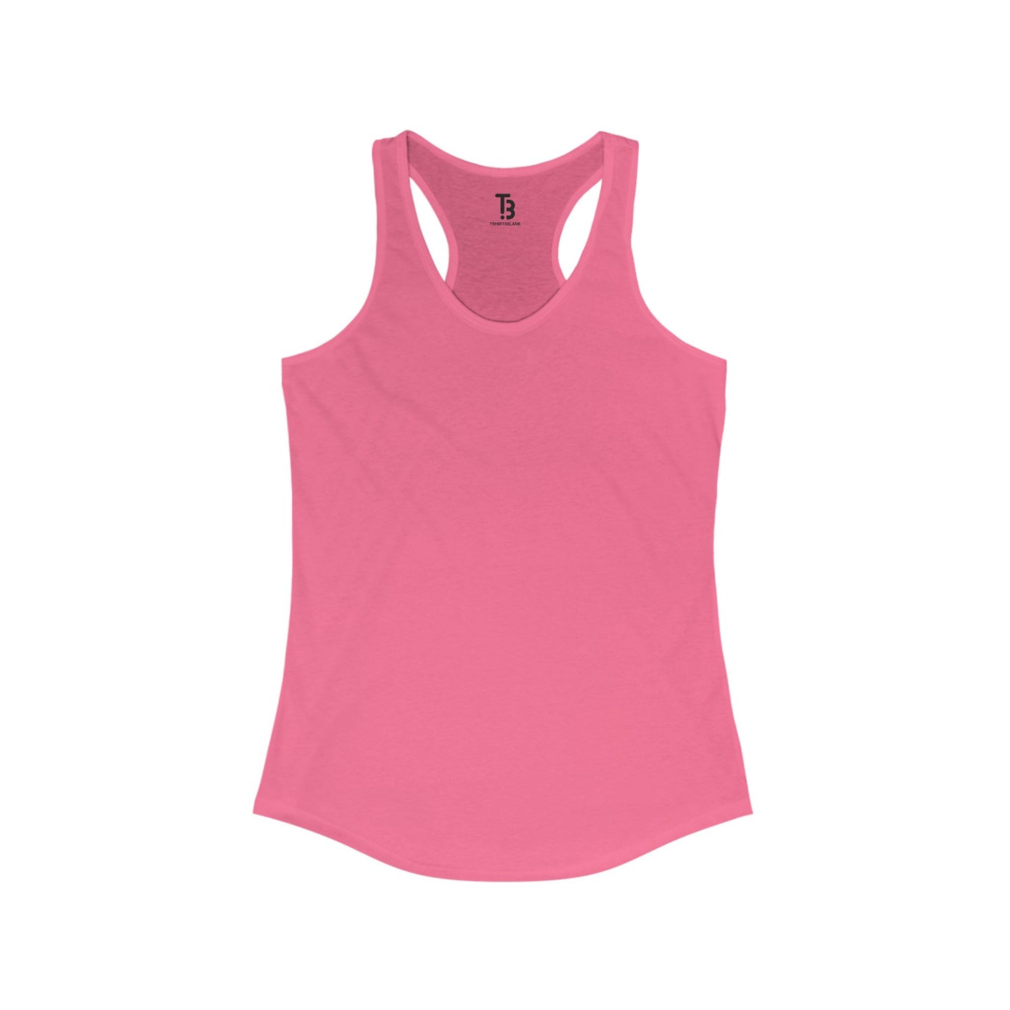 Solid Hot Pink Women's Ideal Blank Racerback Tank